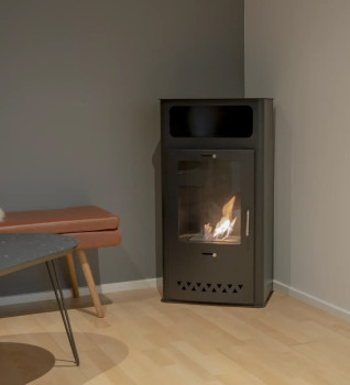 ScandiFlames Boston Freestanding Bioethanol Stove in Black
