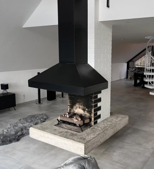 ScandiFlames Freestanding Bioethanol Fire Grate L - 60cm