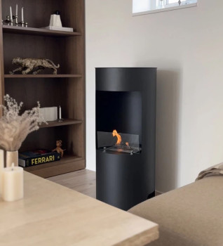 ScandiFlames Montgomery Freestanding Bioethanol Stove in Black
