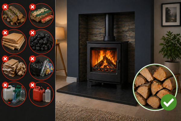 What Not to Burn in a Wood Burner (and What You Should Use Instead)