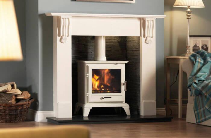 Our Most Stylish White &amp; Cream Log Burners